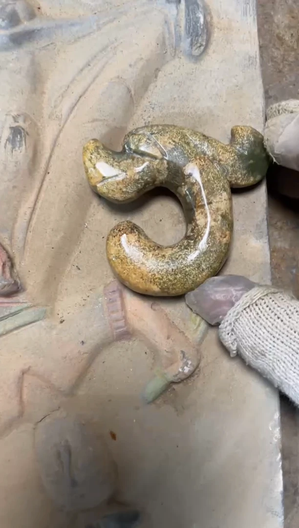 瓷片手工，手绘，陶瓷