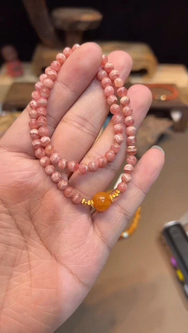 【闪购商品】菱锰矿手饰未镶嵌手饰@@H2748