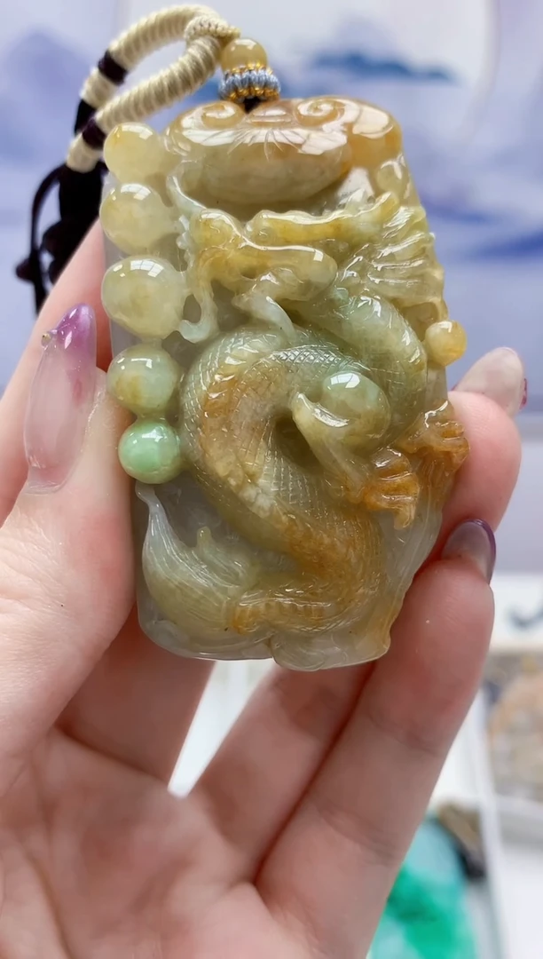 定制翡翠未镶嵌5060jw-毛货挂件50