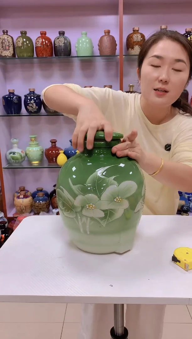 10斤装绿菊花空酒坛