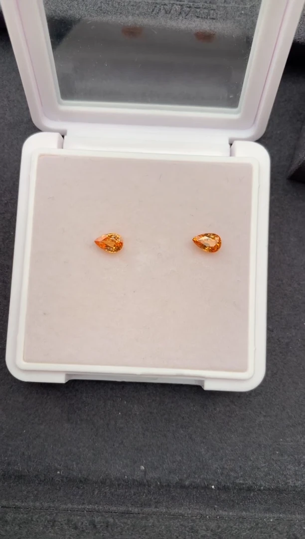 未镶嵌珠宝半成品石榴石（芬达石）1.3ct芬达 定制  GE