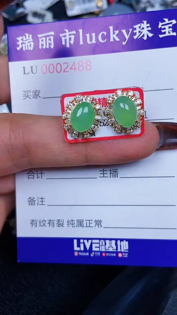 颈饰银S925镶嵌翡翠2488