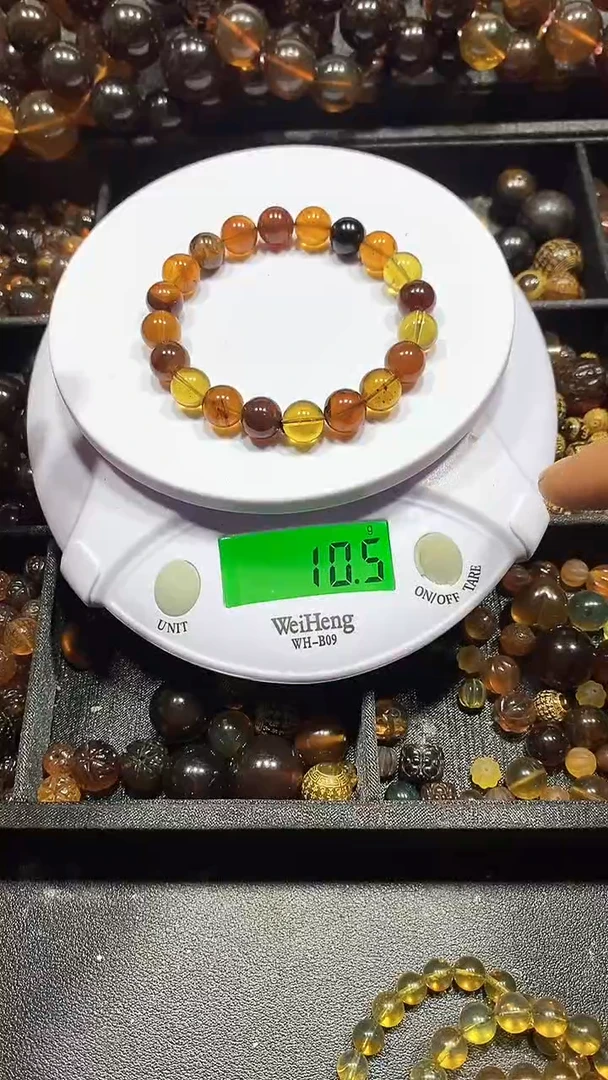 琥珀颈饰未镶嵌天然缅甸琥珀