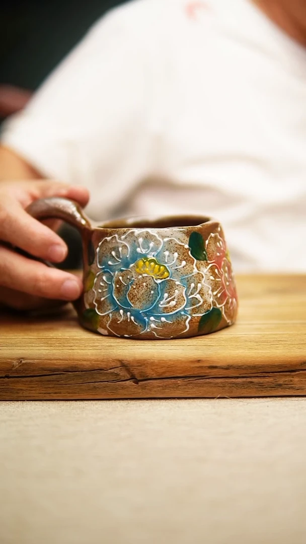 @@陶园瓷舍@@纯手工手绘@高温釉下彩