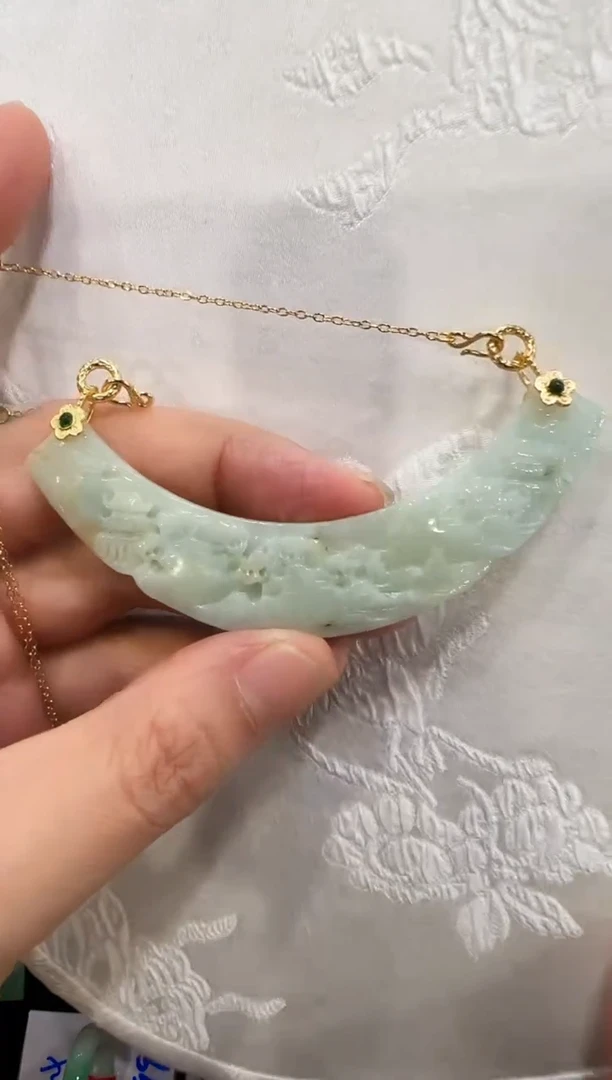 颈饰未镶嵌翡翠国风