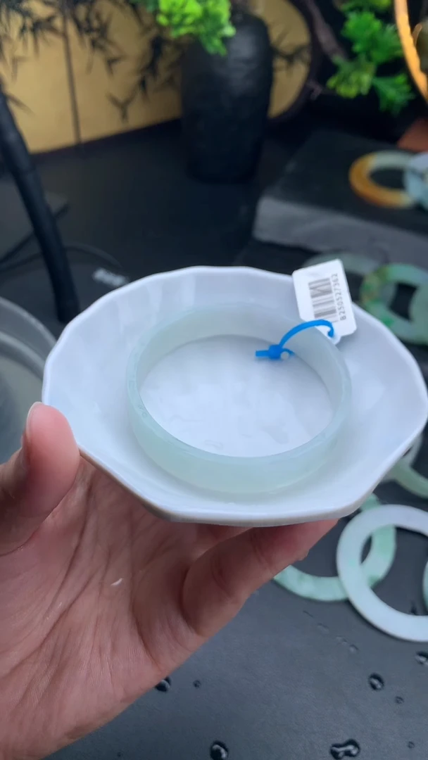 定制翡翠手镯未镶嵌公主镯53-55