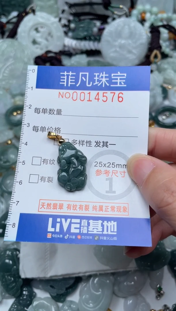 颈饰未镶嵌翡翠14576