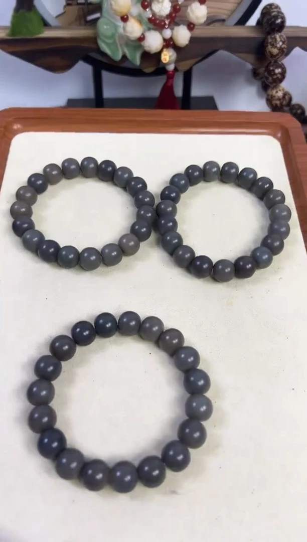 菩提根/象牙果手串13海盐蓝苹果