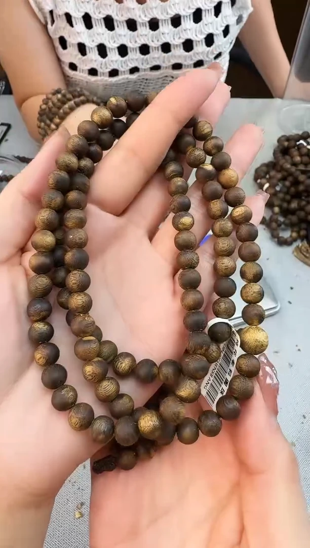 手串沉香0825白奇虫漏圆珠多圈多样性发一