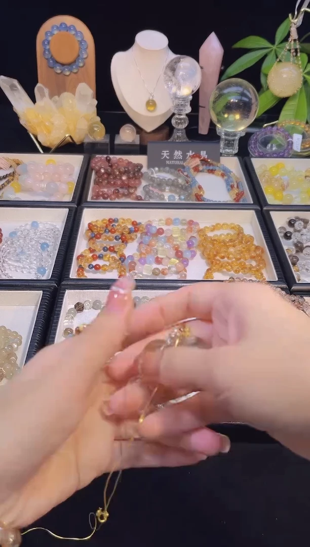 未镶嵌手串水晶紫色多宝