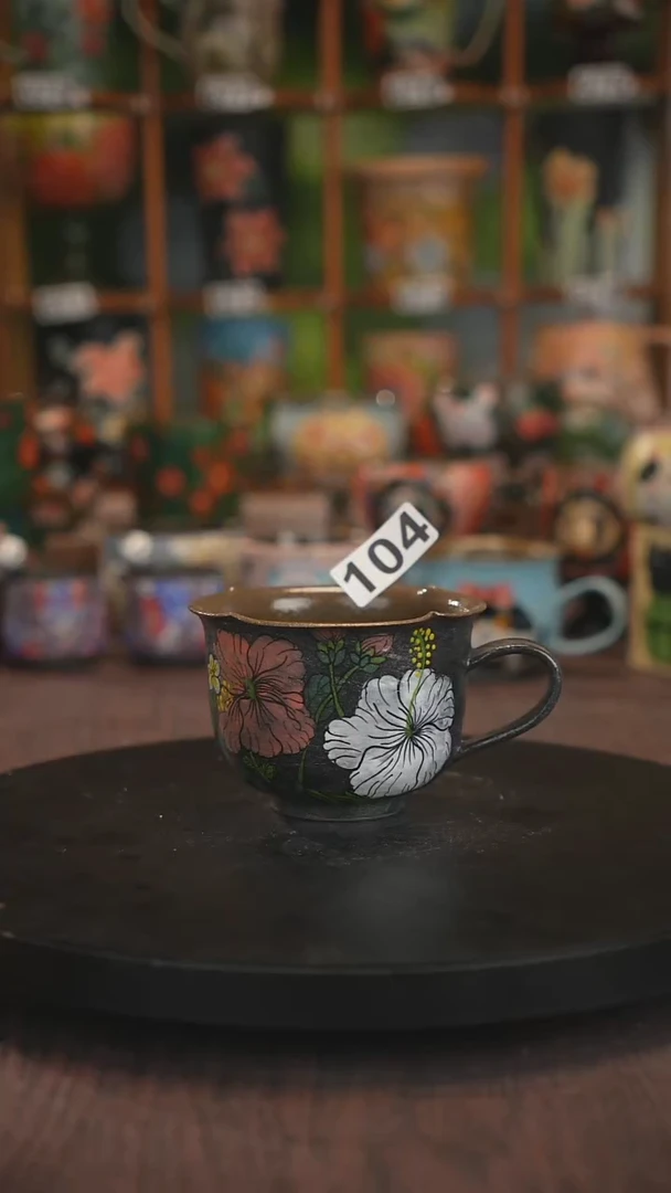 紫砂油画手绘釉下彩104