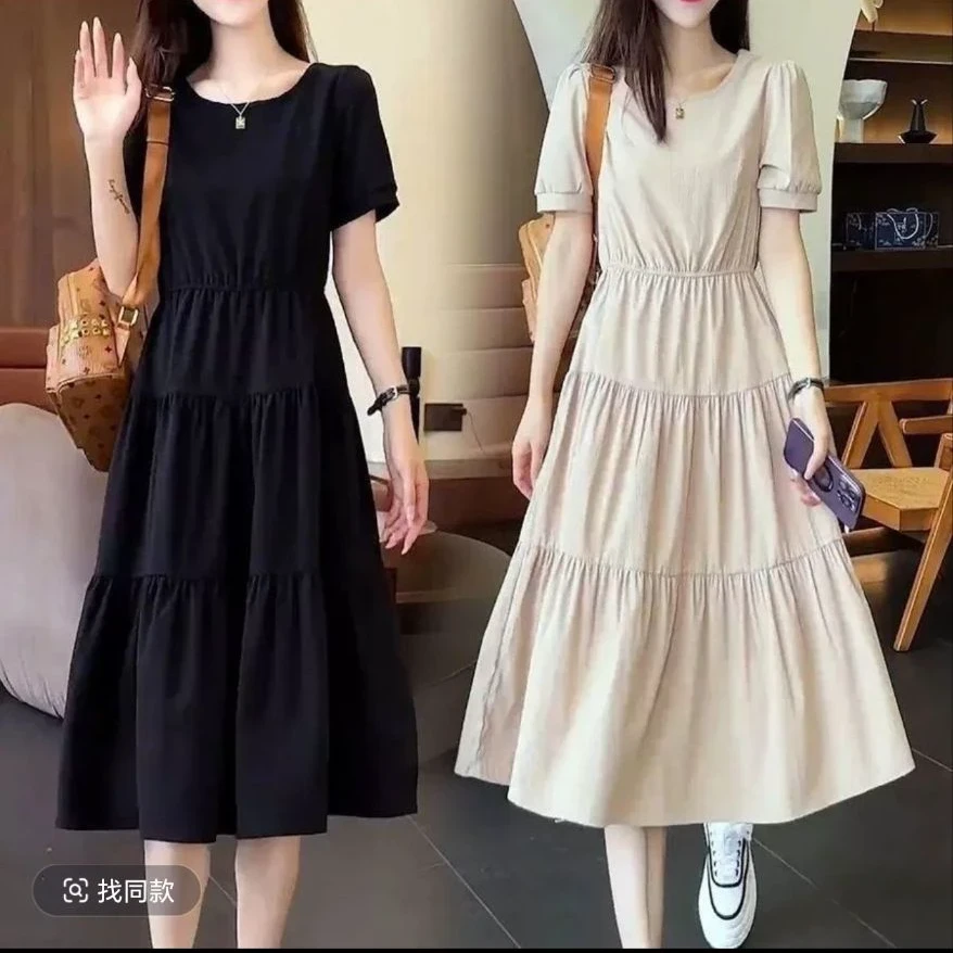 0114-连衣裙小个子气质女神春季质显瘦修身洋气