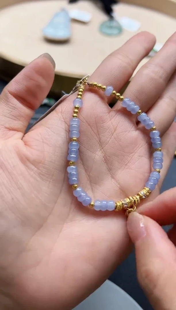 18K金镶嵌手链翡翠KYSD1003-007