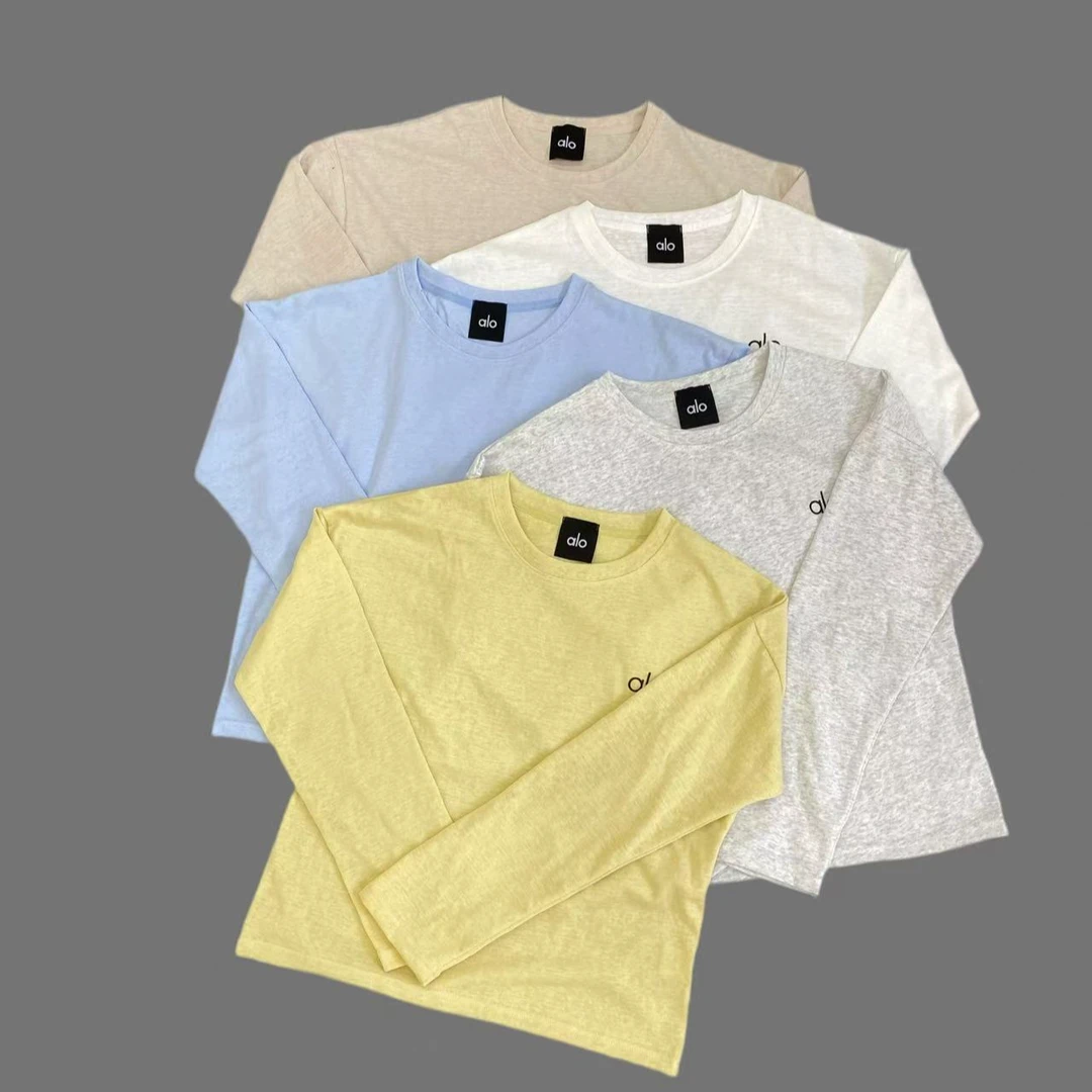 QJXY【防晒】7932麻棉防晒长袖女时尚休闲百搭圆领纯色韩版宽松套头