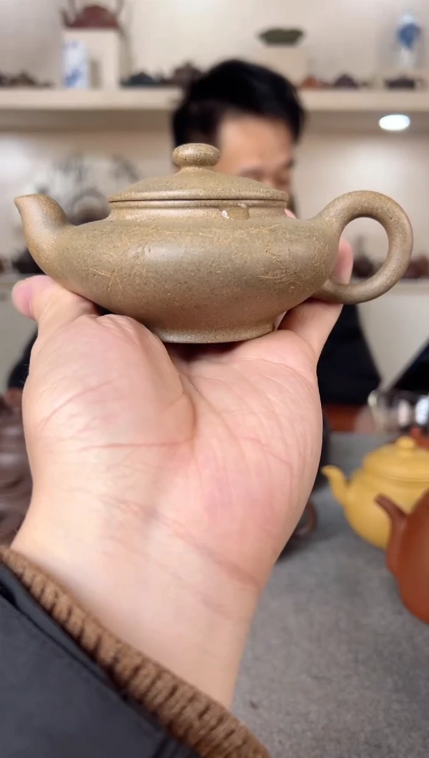 【闪购商品】紫砂茶壶·扁灯 段泥 半手工