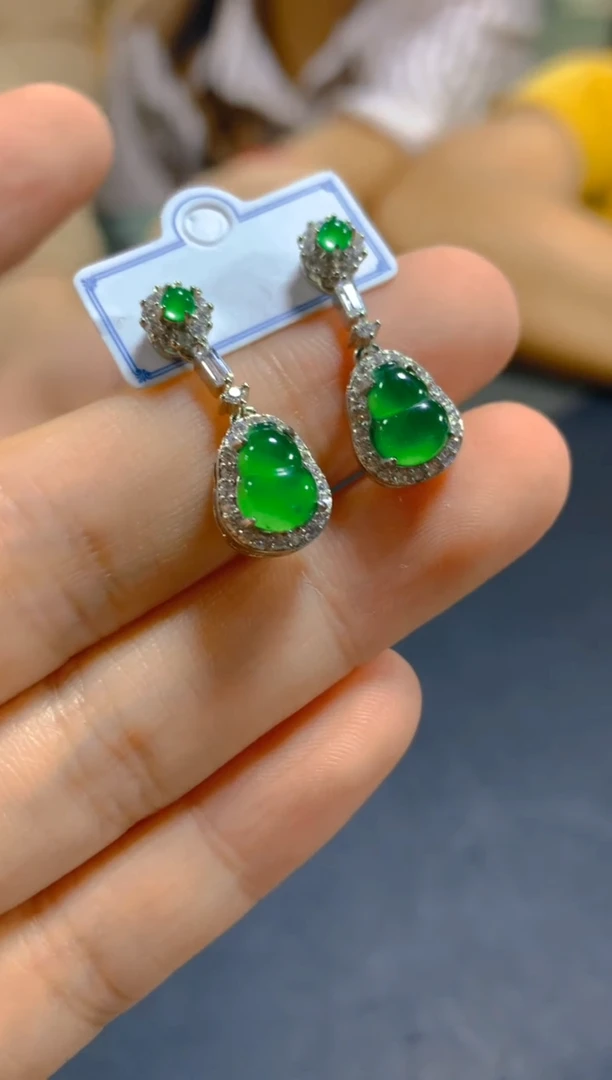 翡翠未镶嵌耳饰0800250856多样性发一