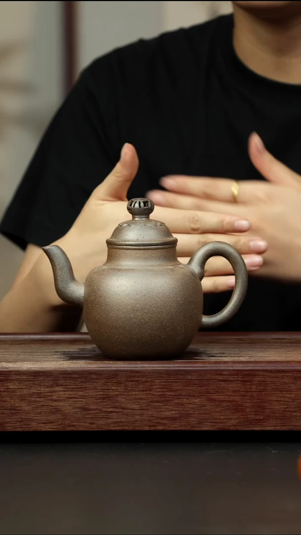 紫砂茶壶百年岩中泥大彬大执壶