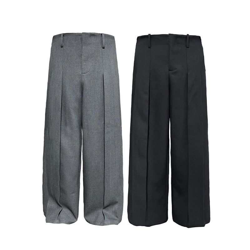 JCAESAR无腰头矩型长裤