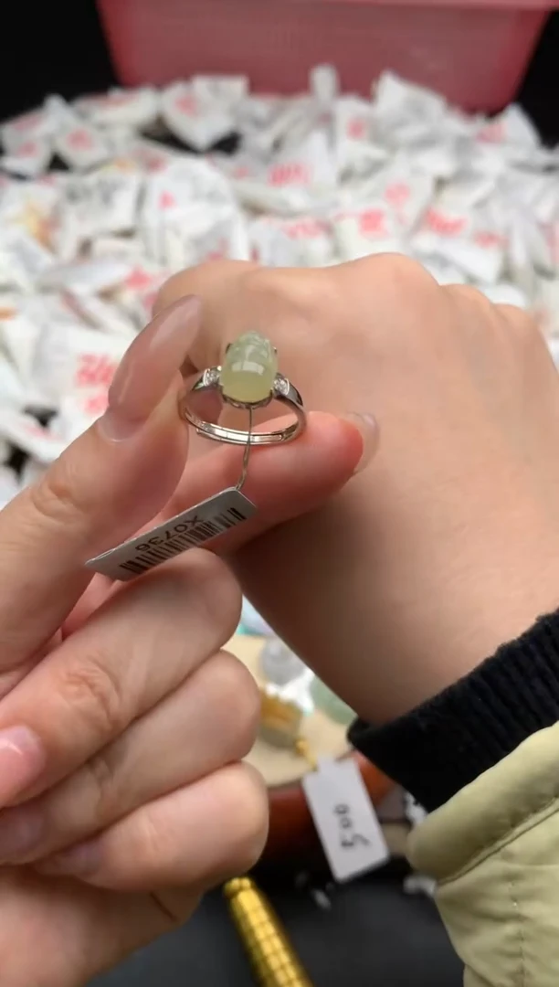 【闪购商品】翡翠戒指银S925镶嵌一