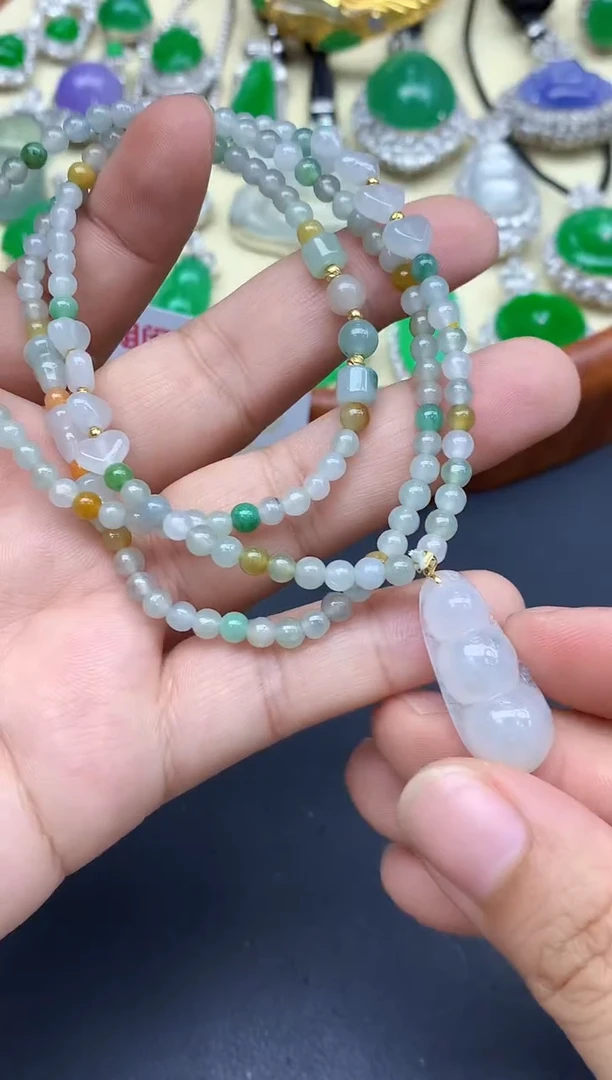 颈饰未镶嵌翡翠74-中国好珍宝