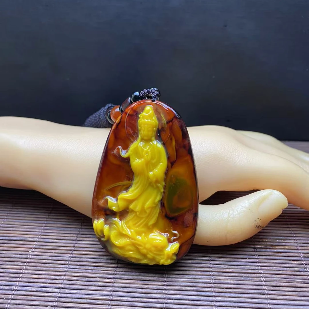 49号【粉丝福利】特色手工艺战龙观音吊坠