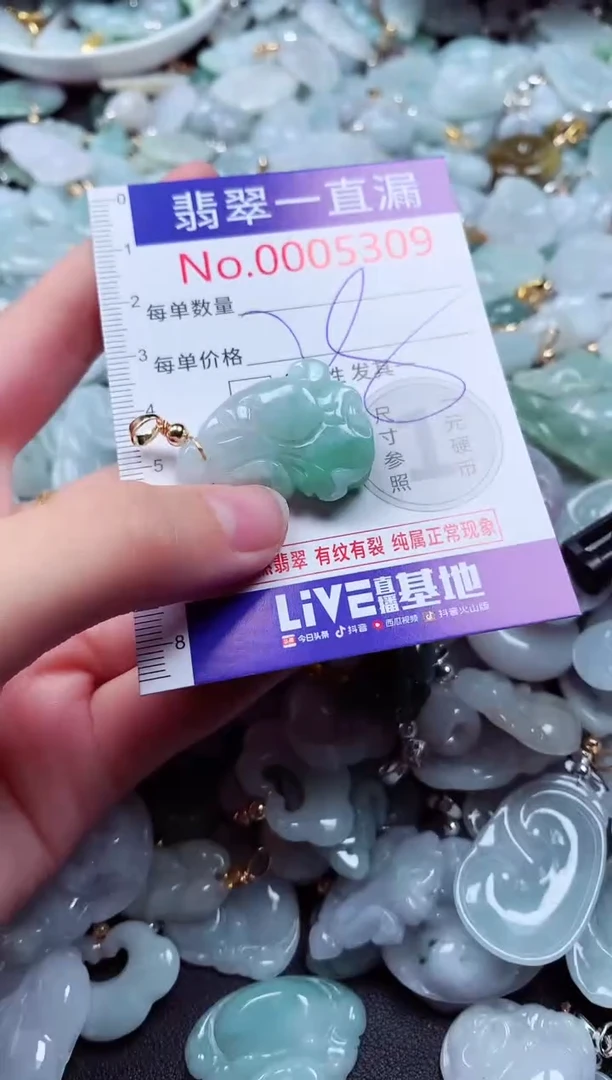 吊坠(不含链)未镶嵌翡翠5309