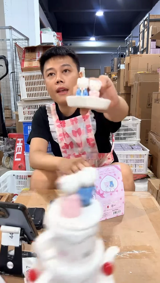 瓷片原盒kt猫结婚首饰盘