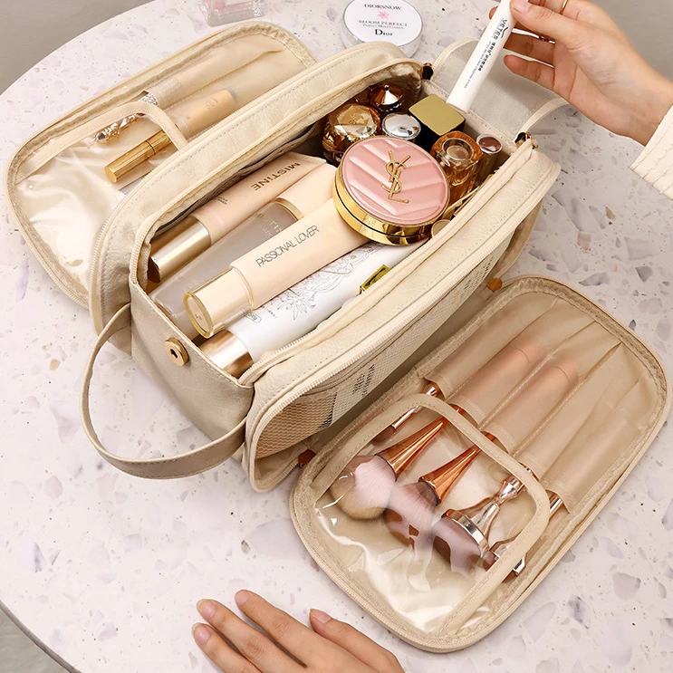 大容量化妆包女便携式旅行2025新款化妆品化妆刷洗漱品收纳袋超火