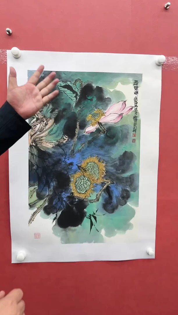 【闪购商品】绘画闫辉-2.7平尺-荷花-纸片