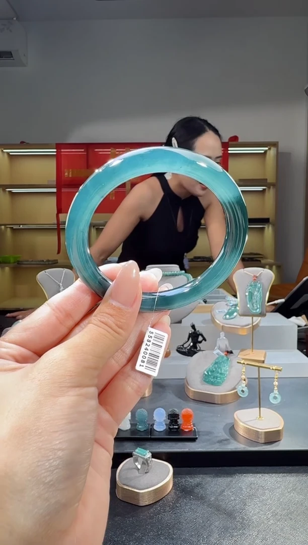 未镶嵌手镯翡翠59圈