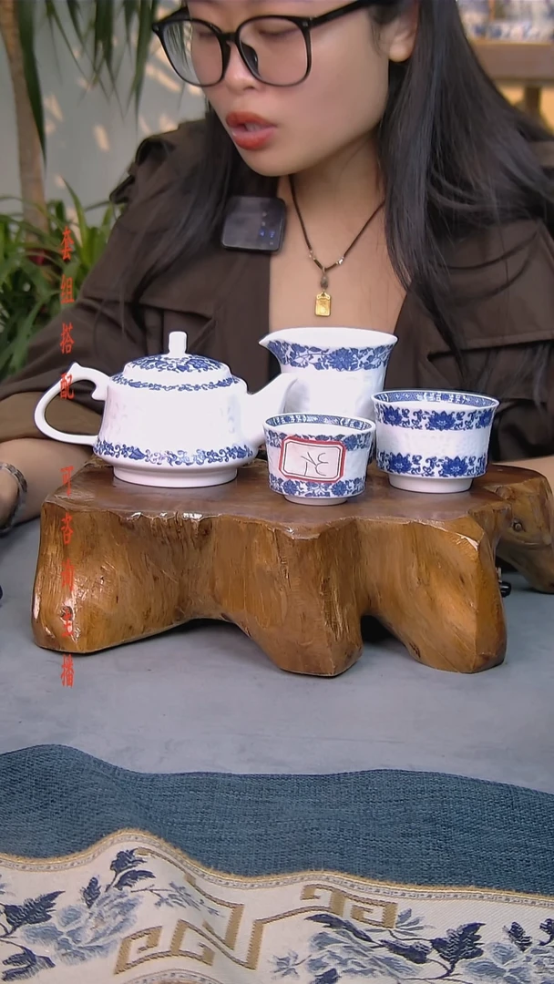 简装家用款5件套 白瓷陶瓷茶具