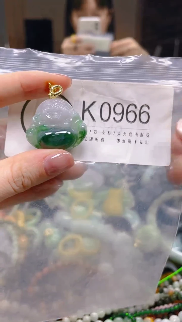 翡翠未镶嵌颈饰/K/翡翠A货一图一物