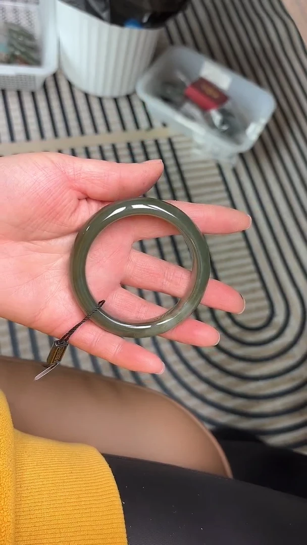 【闪购商品】和田玉手镯未镶嵌圈口59  L-11