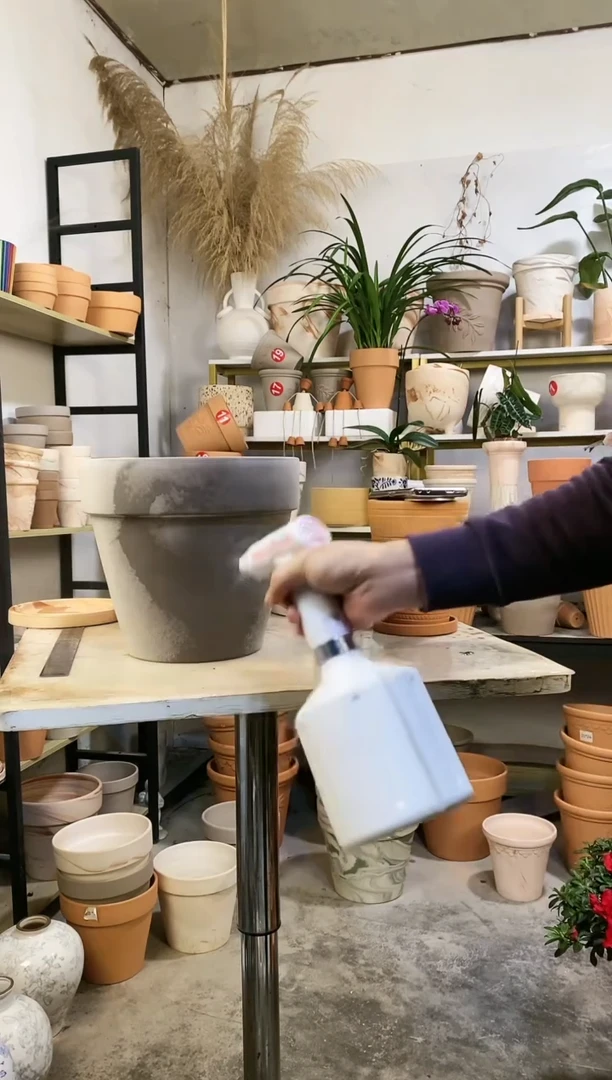 【闪购商品】红陶25*23灰陶 1盆无托