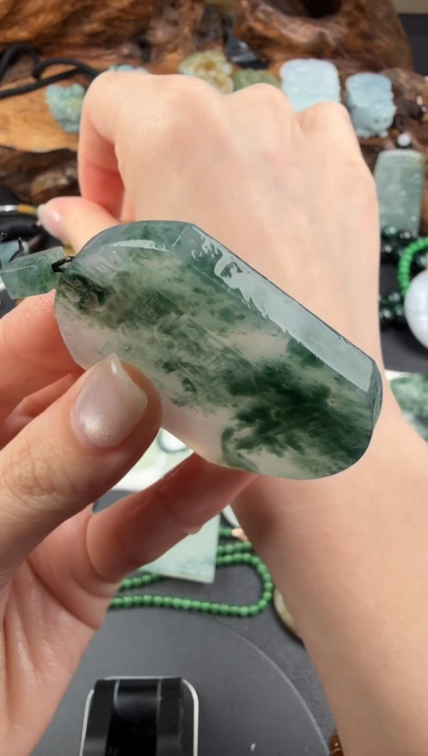 未镶嵌定制翡翠翡翠饰品-257 毛货