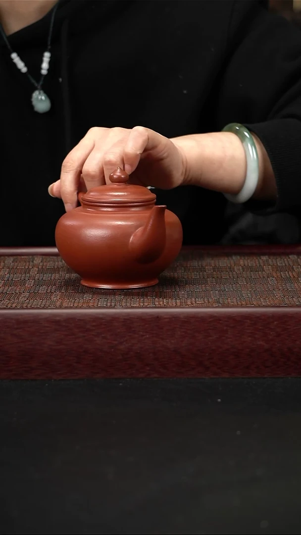 茶壶紫砂zq朱泥 笑樱