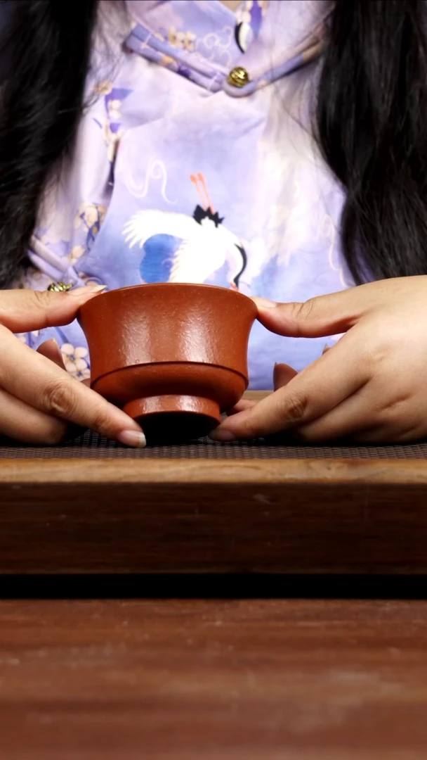 茶壶紫砂红降马蹄杯150CC