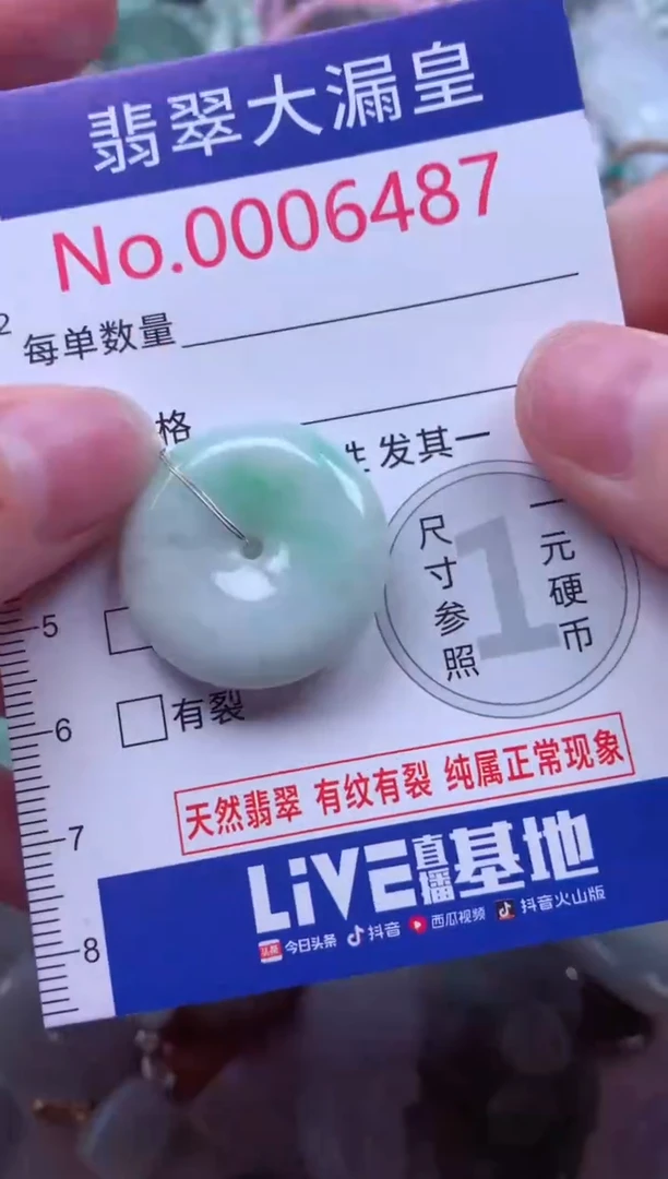 吊坠(不含链)未镶嵌翡翠6487