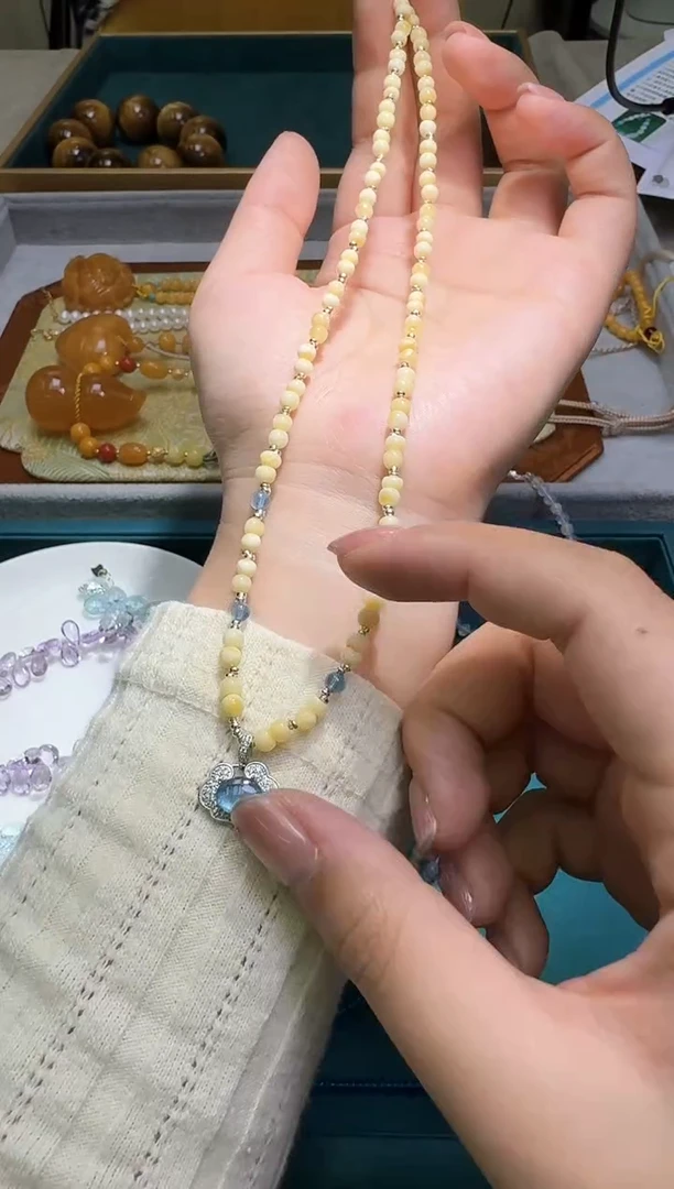 琥珀颈饰未镶嵌多样性发一件 465