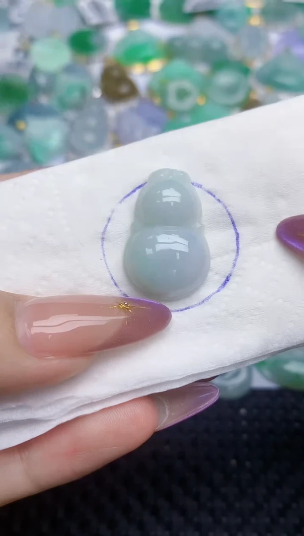 翡翠未镶嵌颈饰   天然翡翠A货  百元以上9米证书费自理