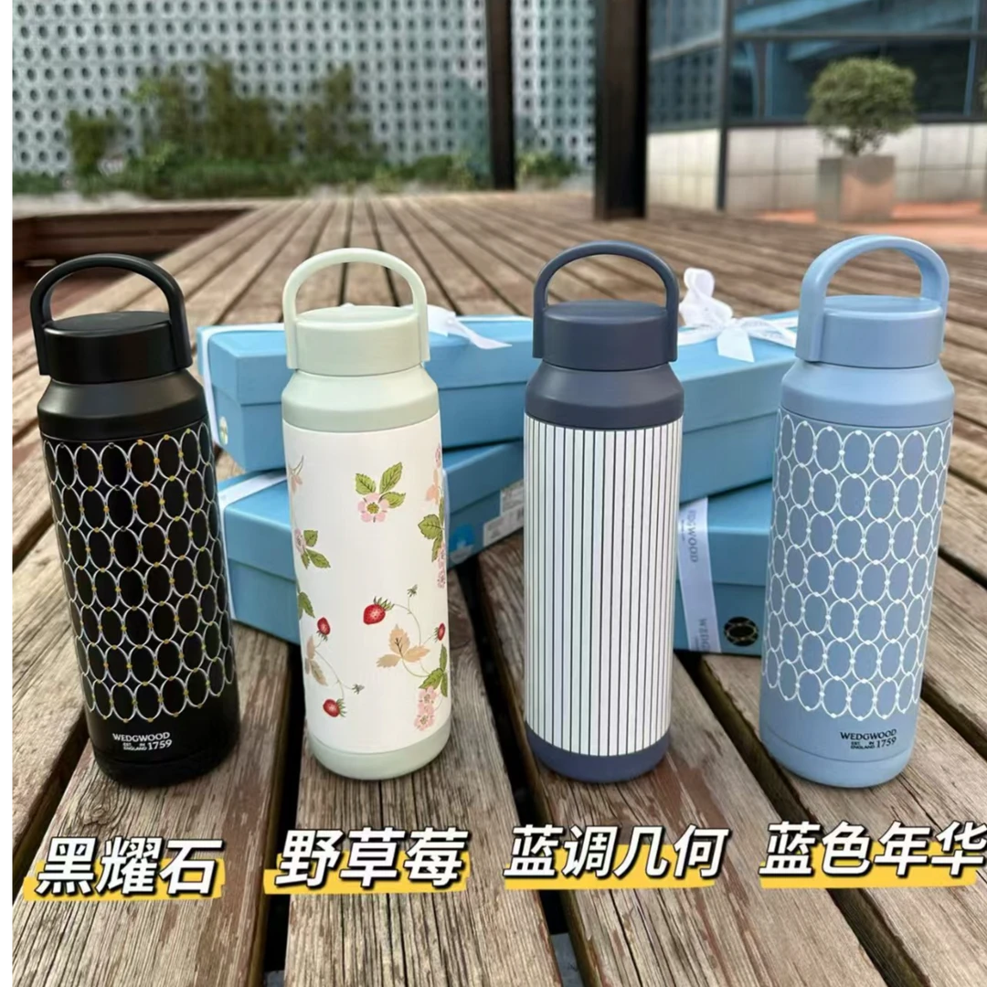 不锈钢保温杯四个颜色