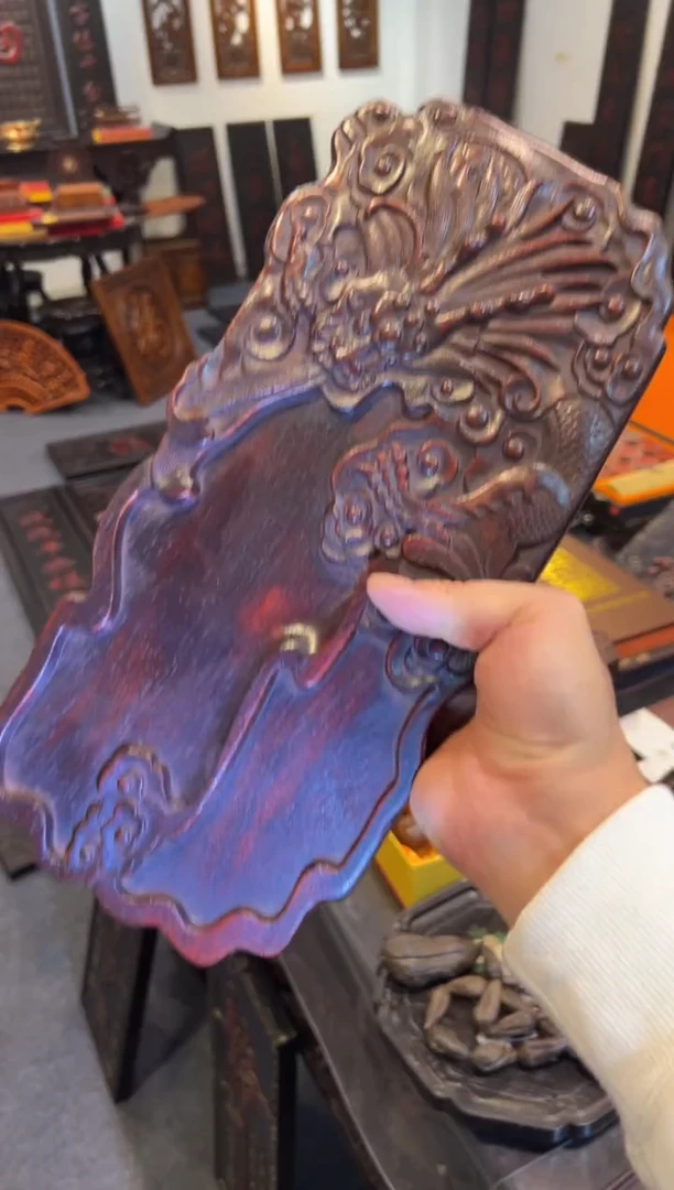 非洲紫檀（红花梨）木雕款牌匾木器