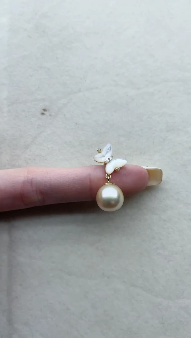 【闪购商品】海水珍珠吊坠银S925镶嵌Y101