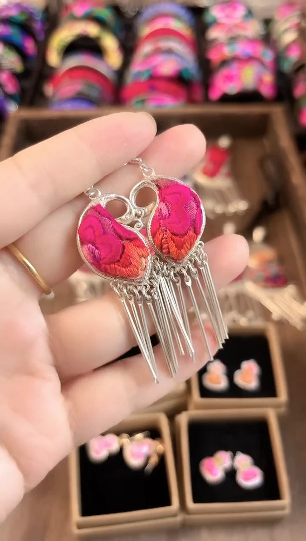 织绣艺枝独绣老绣饰品109