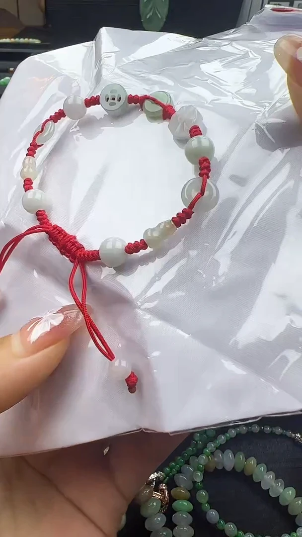 未镶嵌手串翡翠大人八宝串