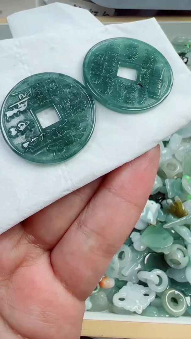 散珠翡翠308号，A货翡翠1