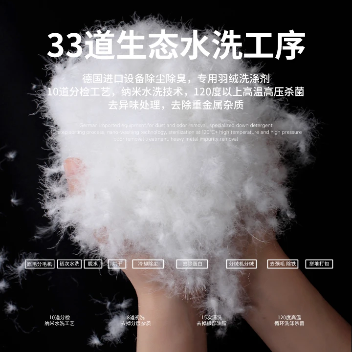 【羽绒服填充散装白鹅绒】95白鹅绒吊吊绒优质羽绒填充物羽绒被芯
