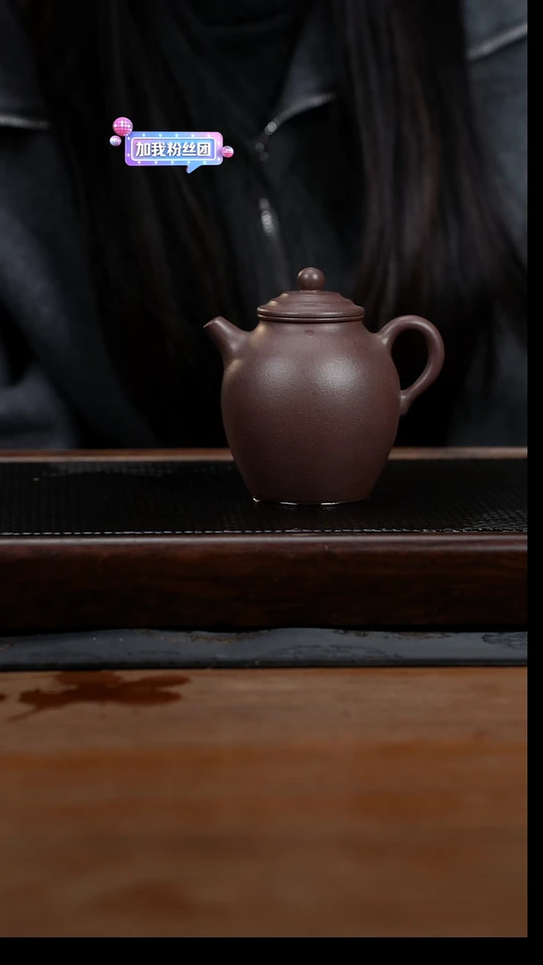 茶壶紫砂cc黄龙山原矿青灰紫泥大彬橄榄3