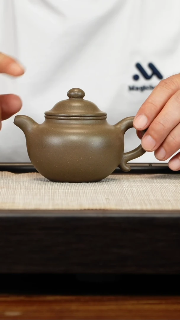 茶壶紫砂蟹壳青莲子