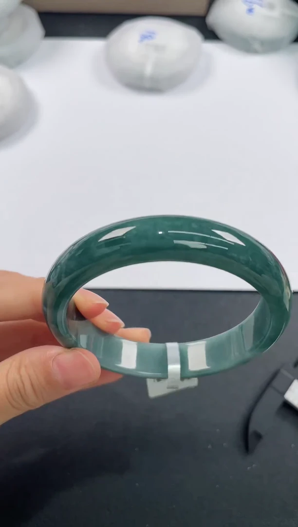 未镶嵌手镯翡翠 8267 58+